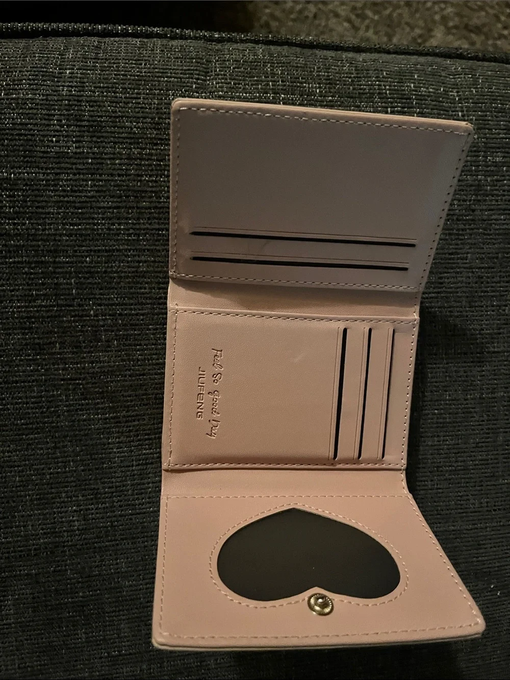 Women's Light Pink Cat Patch Wallet - Unbranded